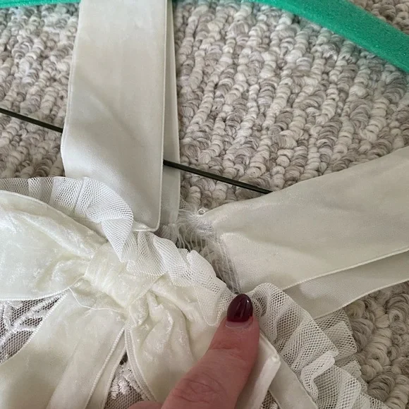 NEEDLE & THREAD WHITE LACE TIERED MIDI DRESS SIZE 2 - Picture 3 of 10